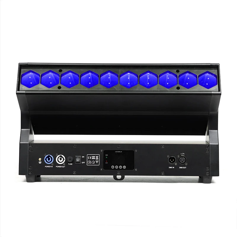 Lighting System For Stage 10*40W RGBW LED Wash Beam DJ Moving Bar Light Zoom DMX Event With Flight Case Set