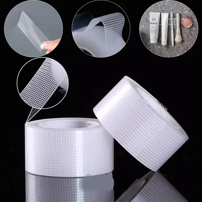 Double-sided Tape Reusable Transparent Grip Tape 2meter Custom Thin 50mm  3cm Squares Bubble Kit I Piece Mesh Nano Tape
