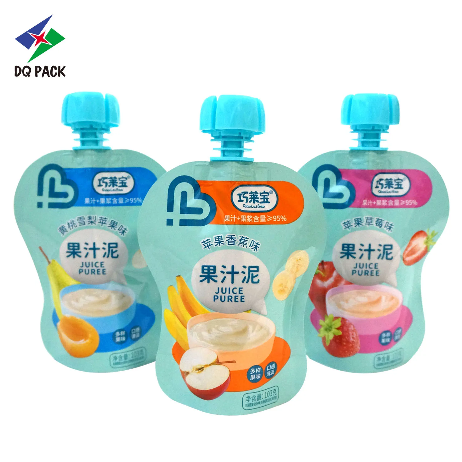 180ml- 200ml Spout Pouch Juice or Fruit Puree or Jelly Packaging Stand Up Pouch With Spout