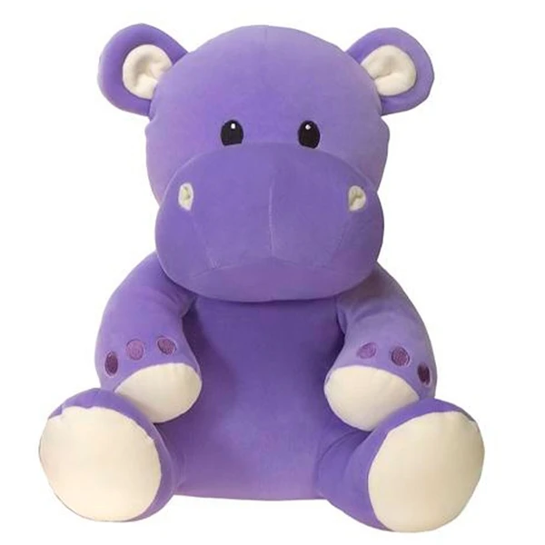 purple stuffed hippo