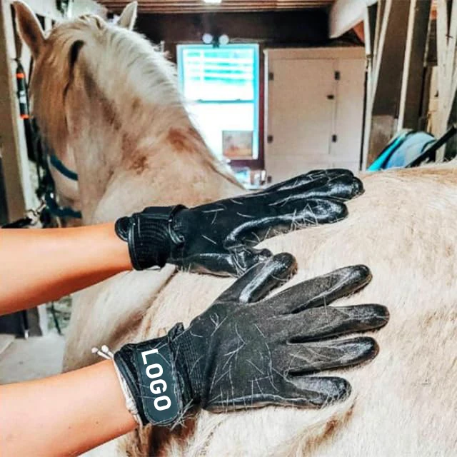 Wholesale Pet Grooming Brush Gloves to Remove Floating Hair Shedding Bathing & Hair Remover Glove Brush for Cats Dogs and Horses