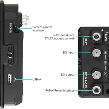 Portkeys BM5 IV 5.5" 2000nit Camera Field Monitor Control for RED Komodo V-Raptor/X, FX3/FX30/ZV-E10/A7MIV/A6300/A6400/A9II product image