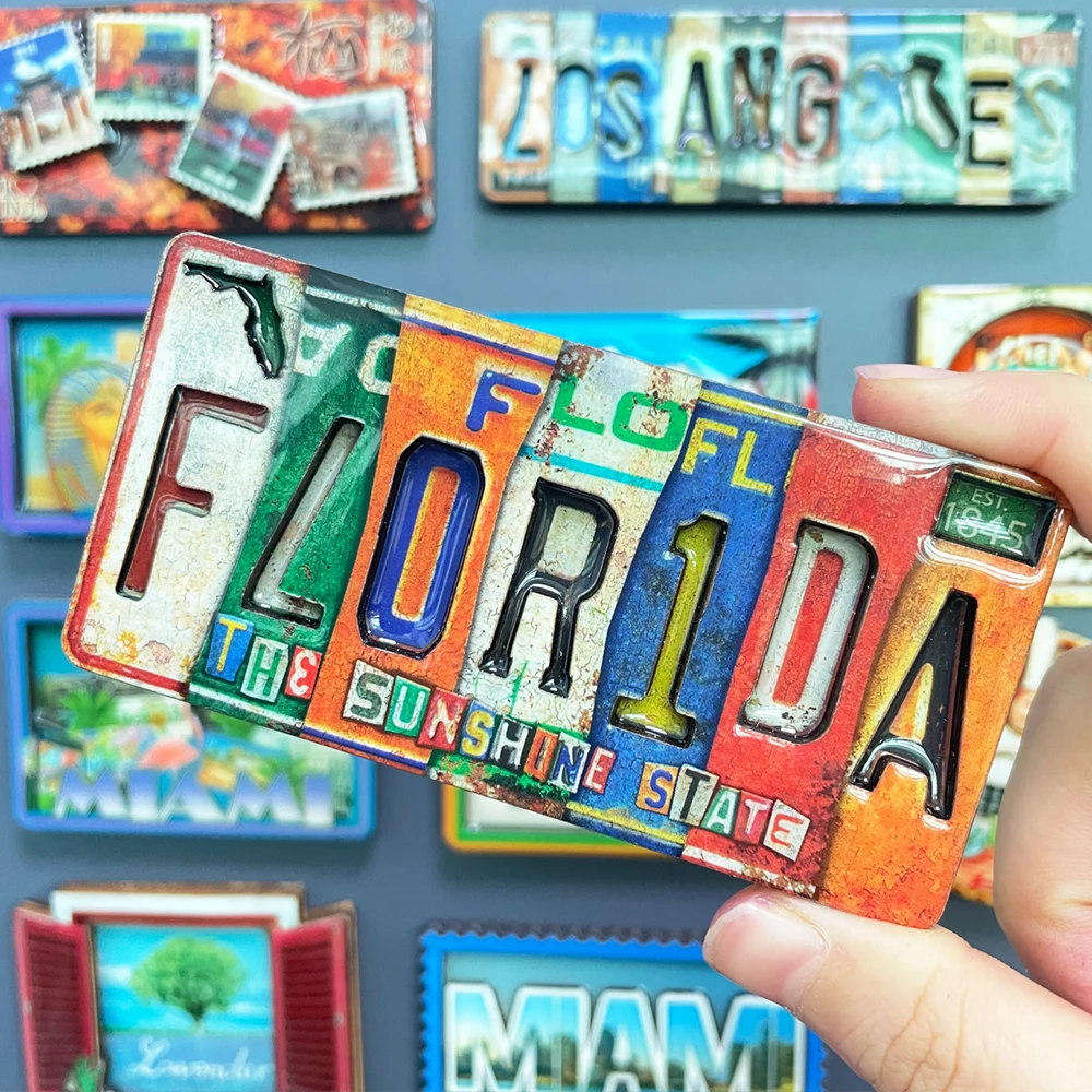 Nice Quality Customized  Double Layer 3d Epoxy Coated Wooden Fridge Magnet