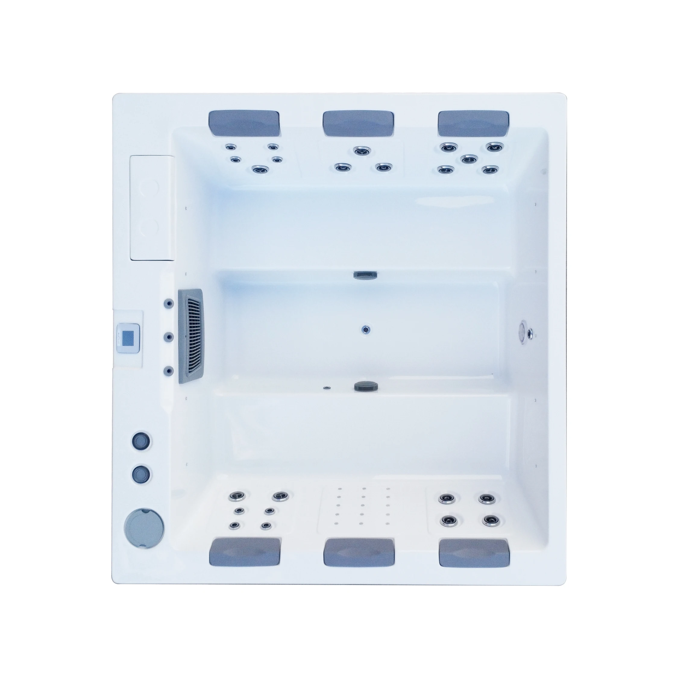 Freestanding Luxury 6 Seats Hot Tub with Balboa System Control and 38 Total Jets for Outdoor Relaxation