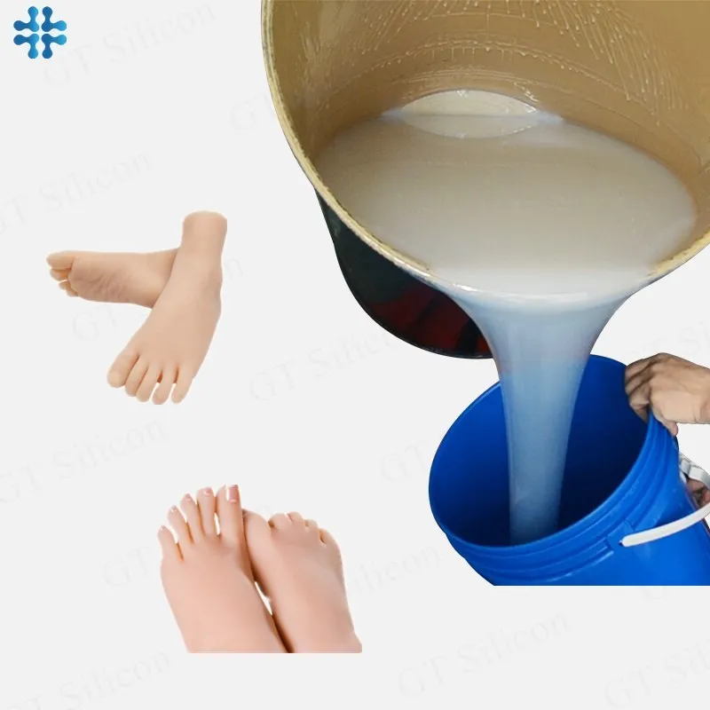 Two Component Dragon Skin Safe Liquid Mold Silicone Rubber Materials for Human Body Part