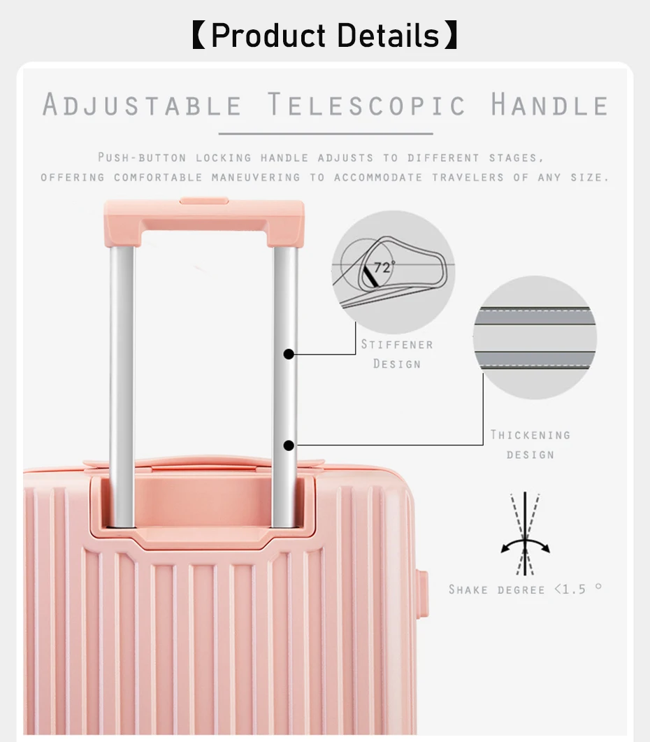 Customized Carry On Luggage Travel Bags Aluminum Luggage Suitcase Luggage Sets 3 Piece Trolley