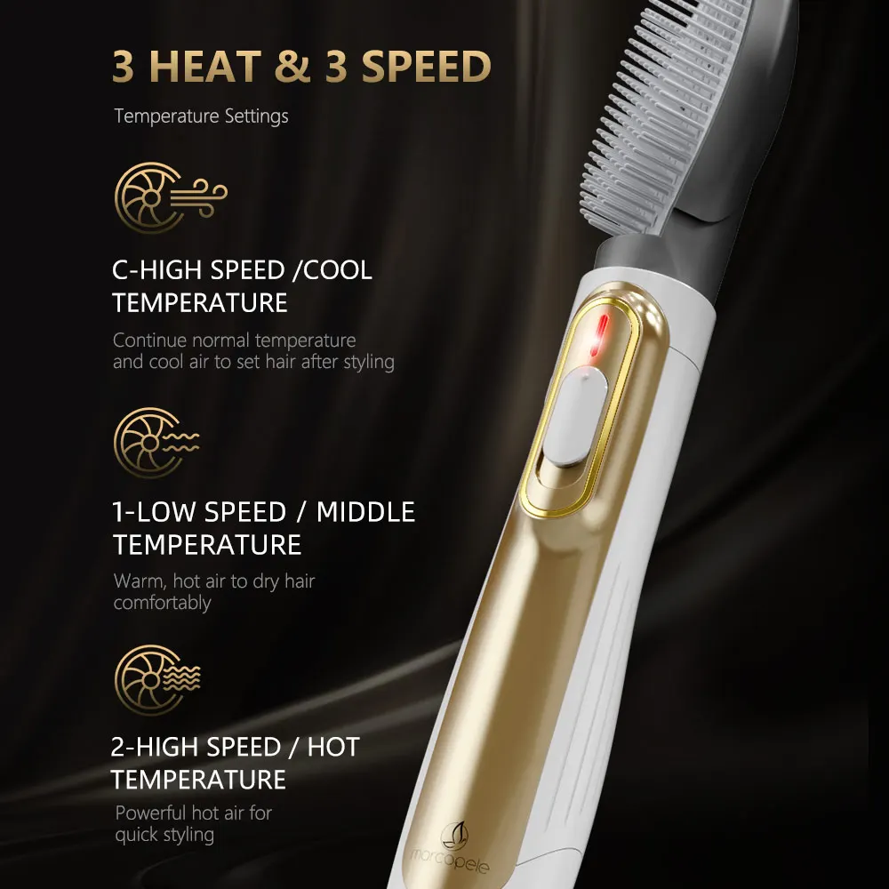 4In1 горячий воздух кисть высушите один шаг стайлер для волос гребень вольюмайзер выпрямление щипцы завивки салон Фен