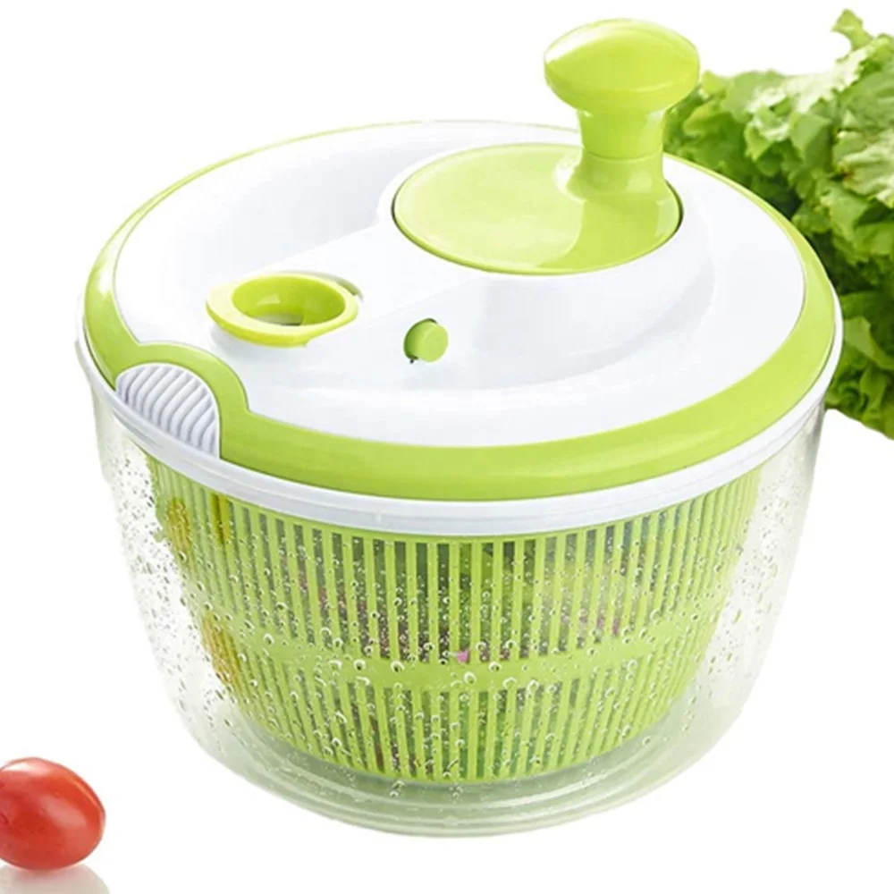 Manual ensalada Spinner hoja secador lechuga verduras escurridor vegetal  deshidratador herramienta de cocina – Los mejores productos en la tienda  online Joom Geek