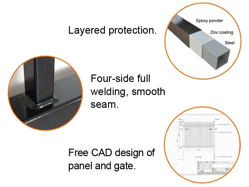 Pro Factory Shengxiang Verified Black Tubular Metal Fence Panels Spearhead Iron Yard Fencing for Home & Garden Use