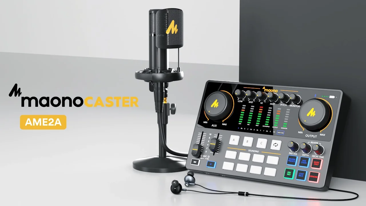 □新品□Maono Caster オーディオインターフェイス Tiktok配信に Amazon | MAONO オーディオミキサー オーディオインターフェース