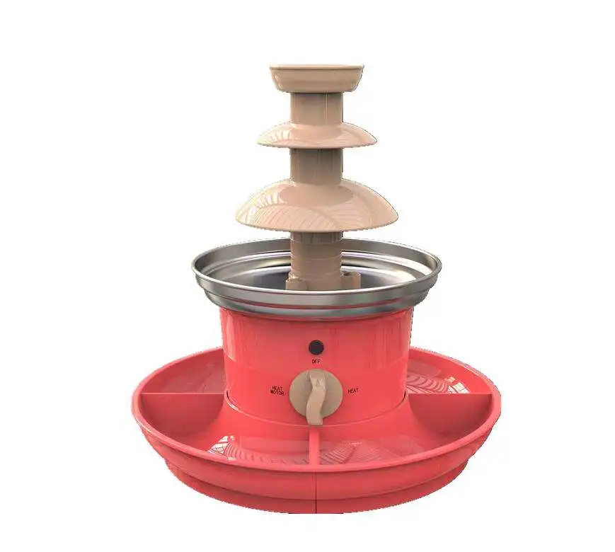 Шоколадный фонтан Креативный дизайн плавильное нагревательное фондю для вечеринки Рождество