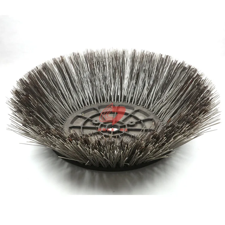 Flat Steel Wire Dulevo 5000 Sweeper Brush For Road Cleaning Front Side
