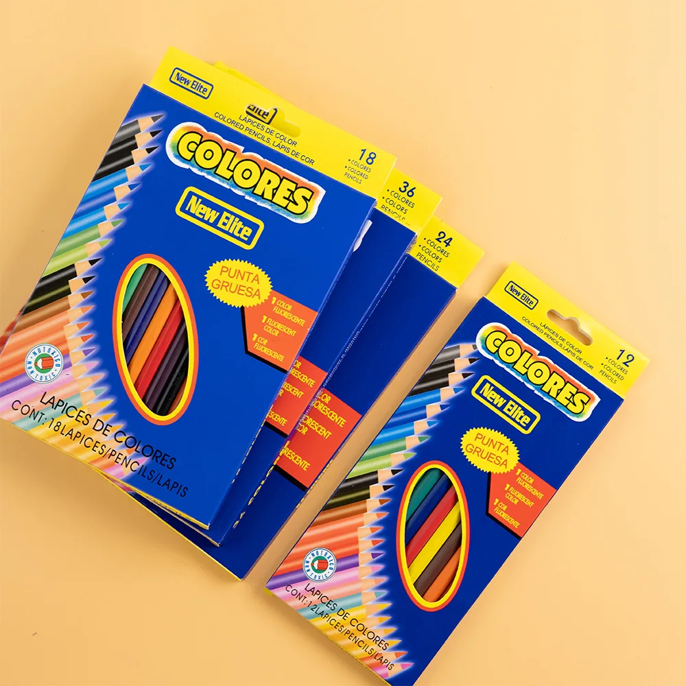U+ UP-CP12H Farbige, wasserlösliche Holzstifte für Kinder, geeignet für Schule und Unterricht_voghion.com