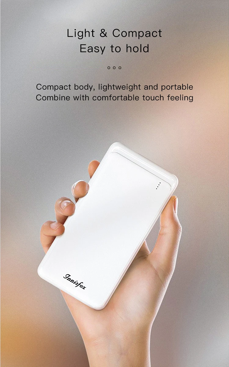 Innisfox Factory 2020 PD 18W Quick Fast Charger Power Bank External Type C to Type C Portable Battery Charger For IPAD QC3.0 PB03 Pro.jpg