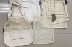 Portable Reusable Mesh Cotton Bag for Shopping Tote bag Hand bag for Fruit Storage Shopper