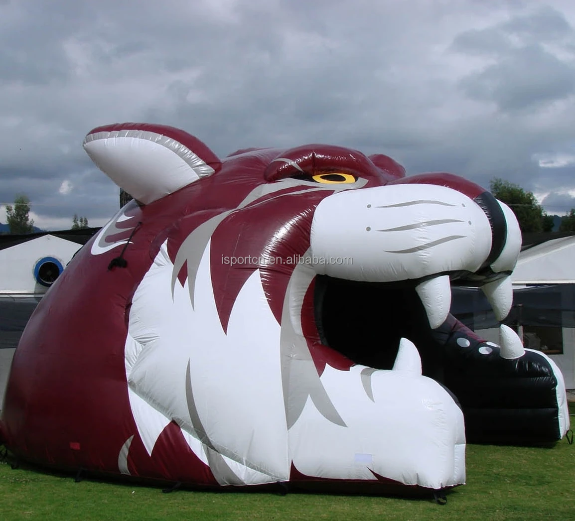 Custom Giant Football Team Mascot Bulldog Tunnel Inflatable, image size:1154x1046