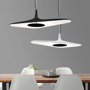 JACKSUN Modern UFO Pendant Lights Nordic Minimalist Dining Room Chandelier Luxury Creative Light for Dining Table Bar