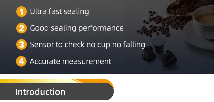 High Speed Aluminum k Cup Transparent Coffee Capsules Filling and ...