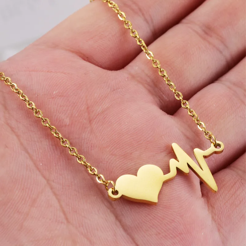 Heart Beat Pendant Necklace
