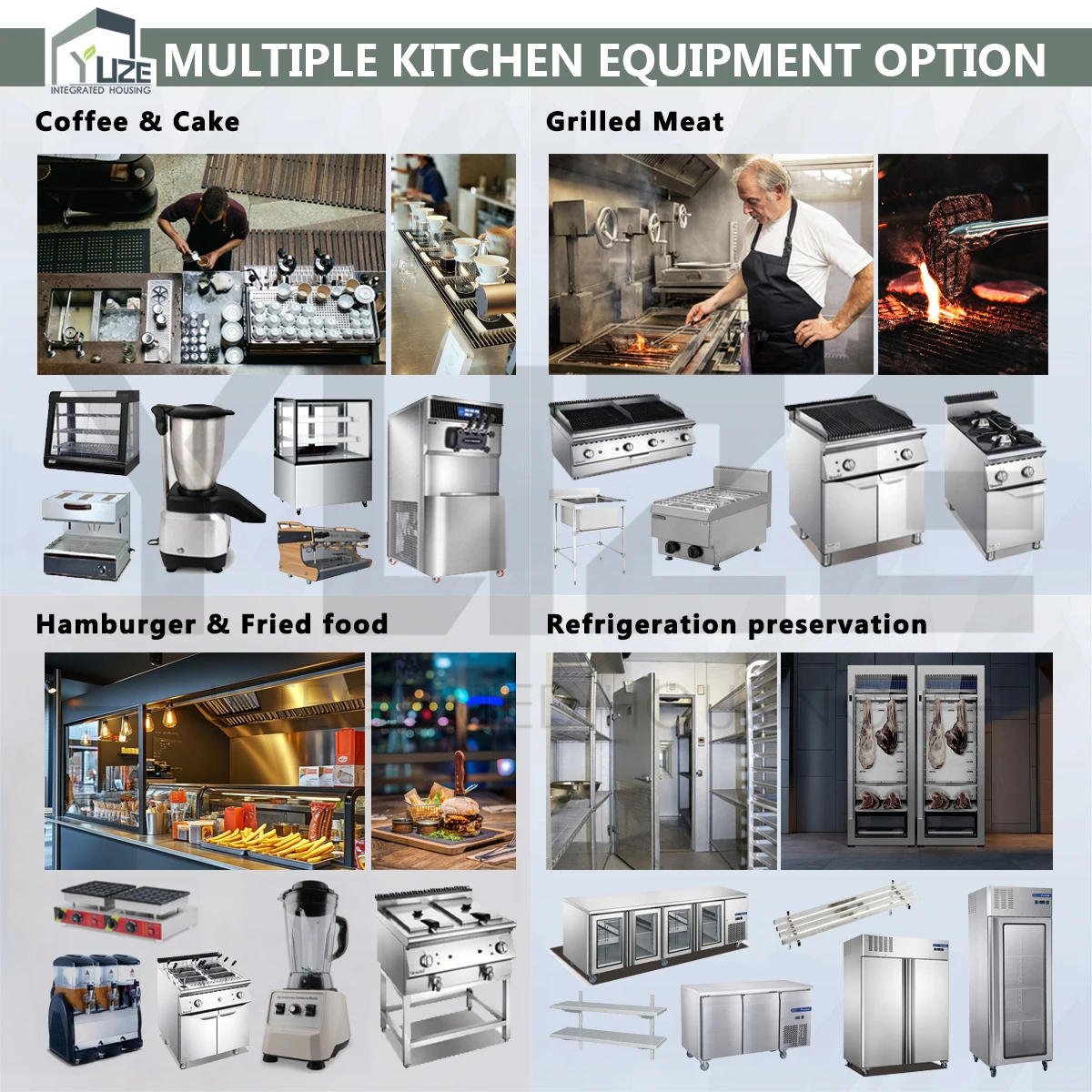 product custom layout steel structure 40ft modular shipping commercial container kitchen with full equipments for restaurant-4