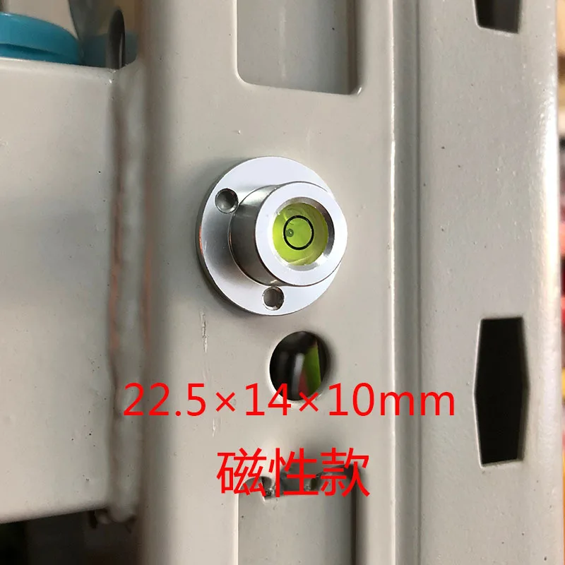 High Accuracy Metal Aluminum Shell case Black case Round METAL Circular Spirit Bubble Level With Flange