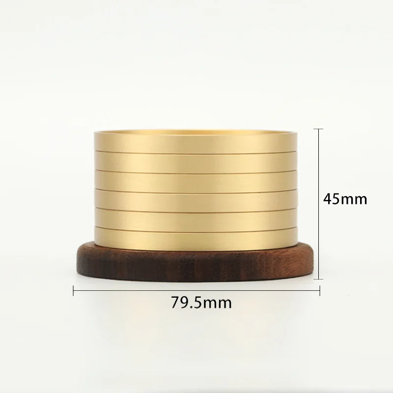 Luxury Coffee Tea Cup Mat Round Coaster Metal Gold Brass Drink Coaster