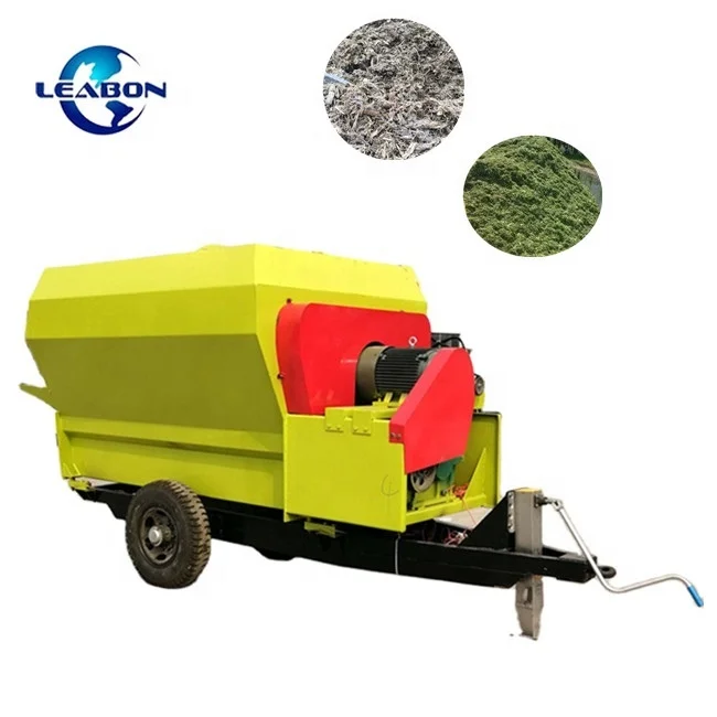 10 M3 Cattle Feeder Vertical Mixer Wagons Fodder Horizontal TMR Mixer Machine Price for Sale