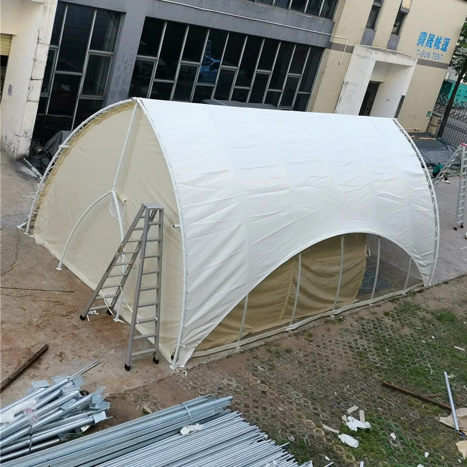 Custom Latest Design Beautiful Pvc Architecture Camping Luxury Living Home Glamping Hotel Resort Tent for Resort