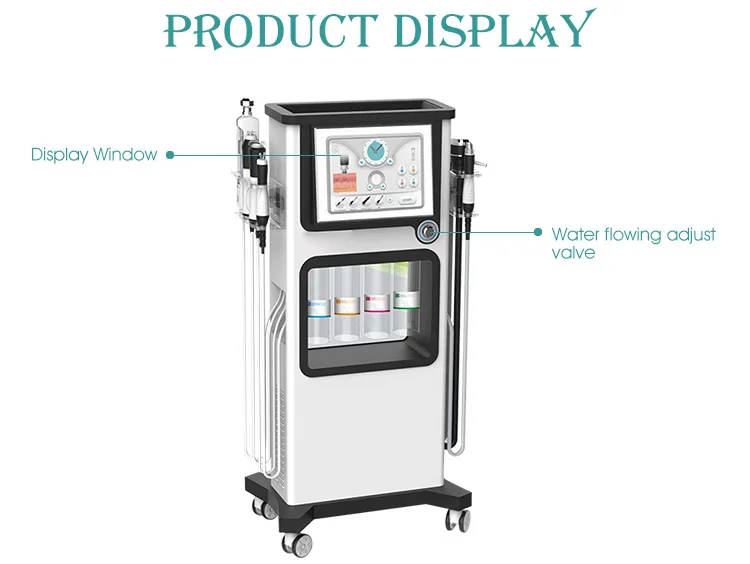 Beauty equipment dermabrasion anti wrinkle 7 in 1 alice super bubble peel oxygen for face rejuvenation