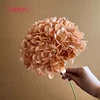 #11 café - Hortensias de cabeza grande de 18 cm
