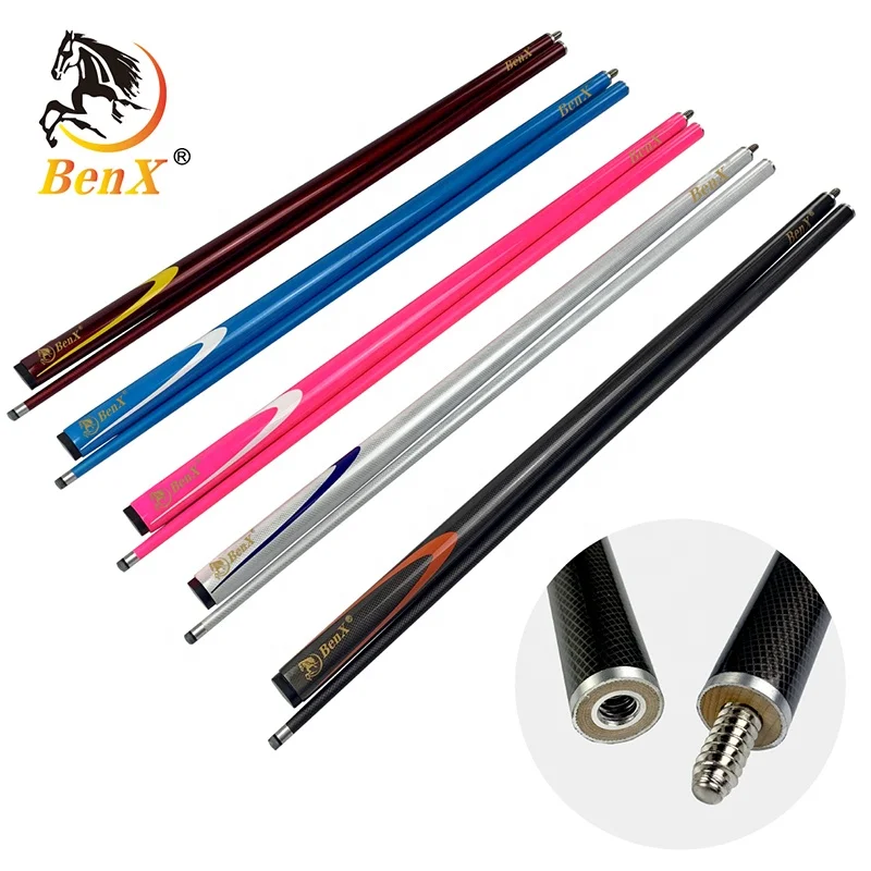 Бильярдный Кий из углеродного волокна Benxiao, 9,5 мм, разные цвета, Прямая продажа с завода, бильярдный кий