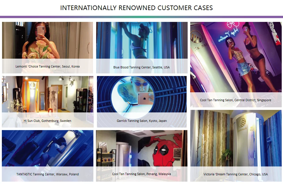 Stand Up Indoor Spa Capsule Tanning Bed Commercial Vertical Red Light