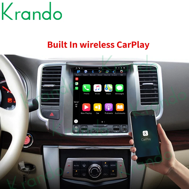 krando 10.4inch wireless carplay android autoradio