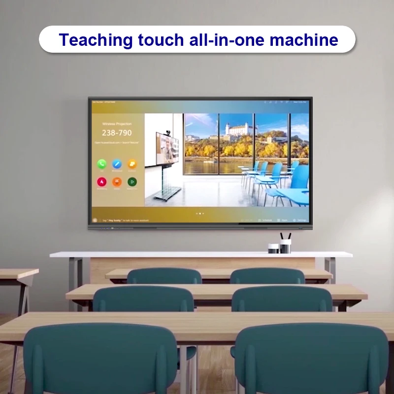 55 65 75 86 Inch 4k Lcd Flat Panel Touch Screen Display Digital Smart Whiteboard Interactive Board for School Classroom Teaching