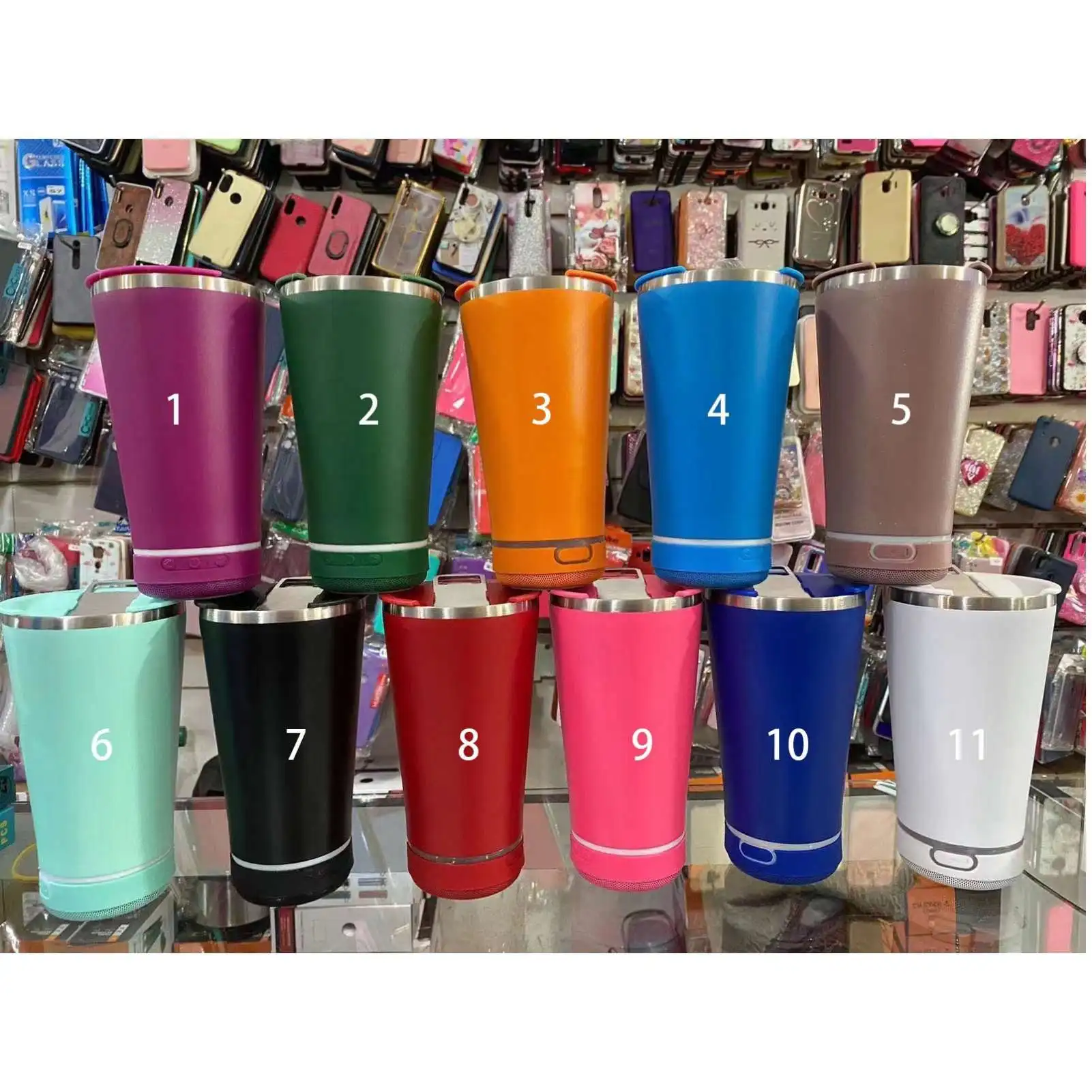 Fast Add Logo 16oz Stainless Steel Beer Glass with Bluetooth Mini Speaker Travel Parties Essential for Outdoor Events