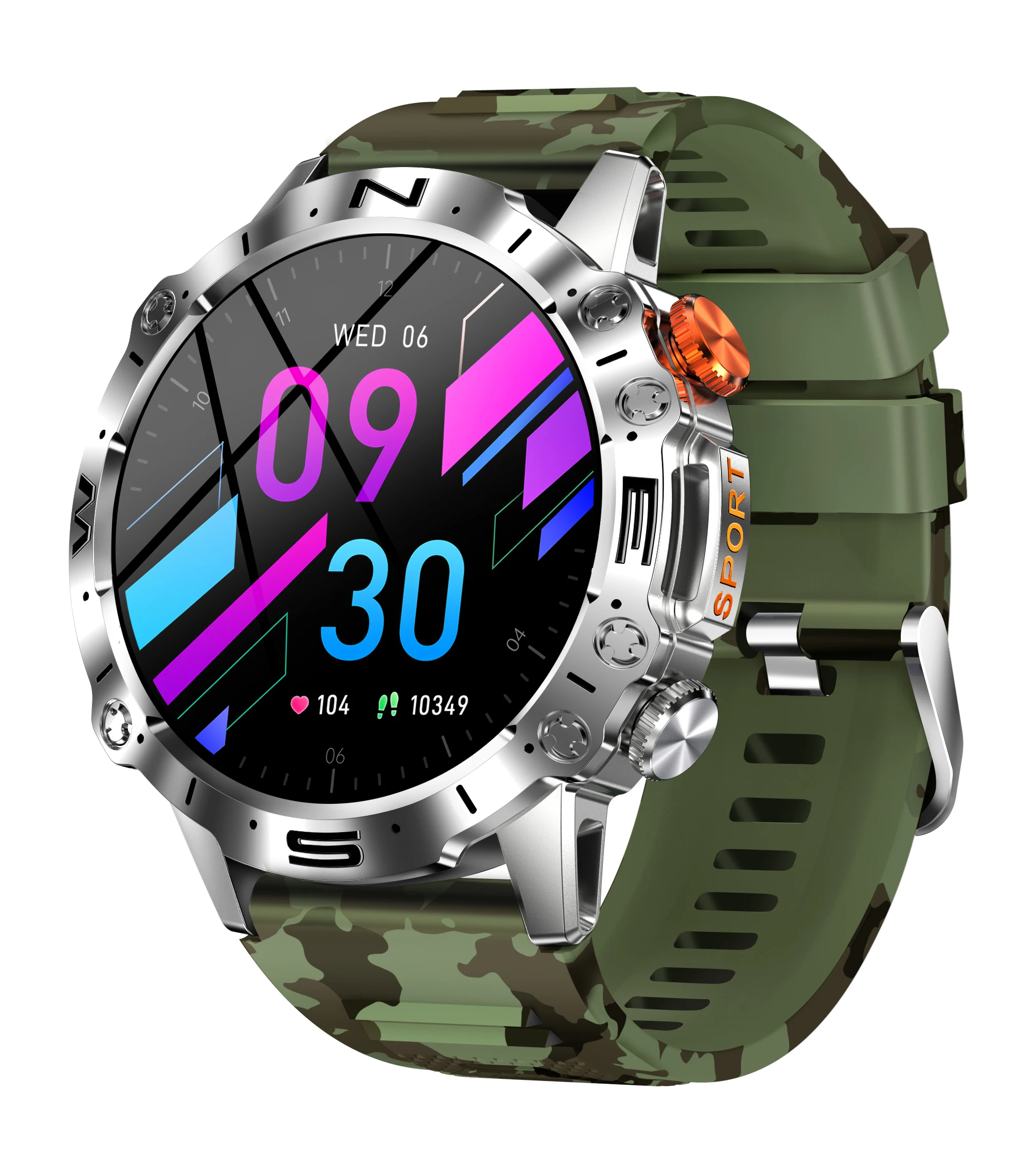 2024 new K59 1.43inch AMOLED Calling smartwatch Realtek8763EWE VP multiple sports smart watch phone for men Fitness tracker