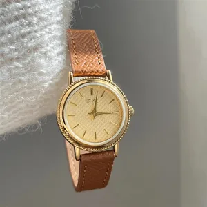IEKE Vintage Watches Reloj Mujer Women's Leather Belt Retro High-end Luxury Fashion Woman Watch Montre Femme Watch For Women