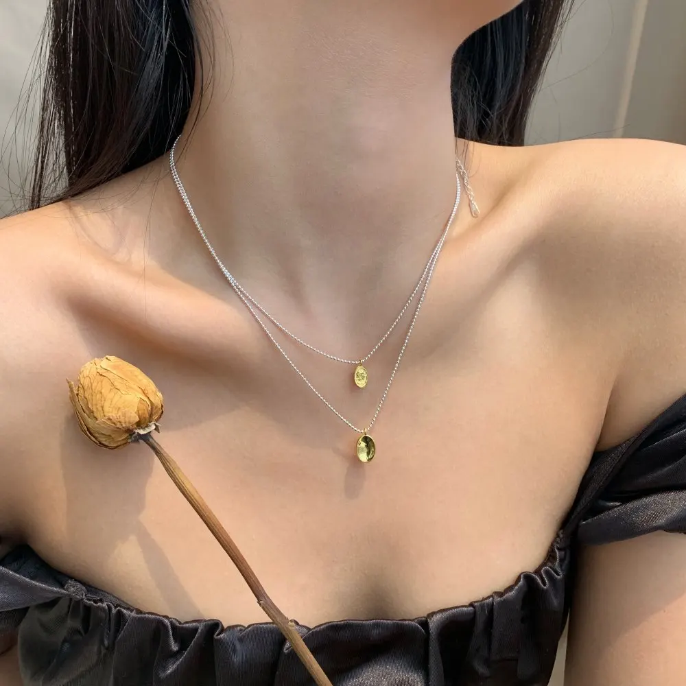 KAKODIY Fashion Jewelry Elegant 18K Gold Plated 925 Sterling Silver Pendant Necklace Women's Flower Coin Necklace detail 4