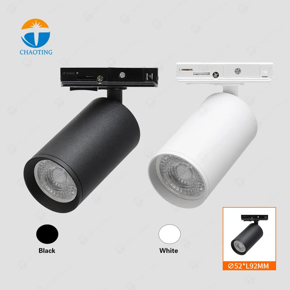 Cheap and Fine Spot Lighting Lamp Housing Commercial Ceiling Rail Linear Fixture System Adjustable Led MR16 Gu10 Track Spotlight