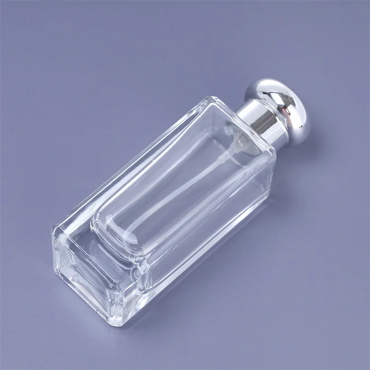 Luxury Gold Empty Rectangular Glass Perfume Spray  Bottle 30ml 50ml 100ml