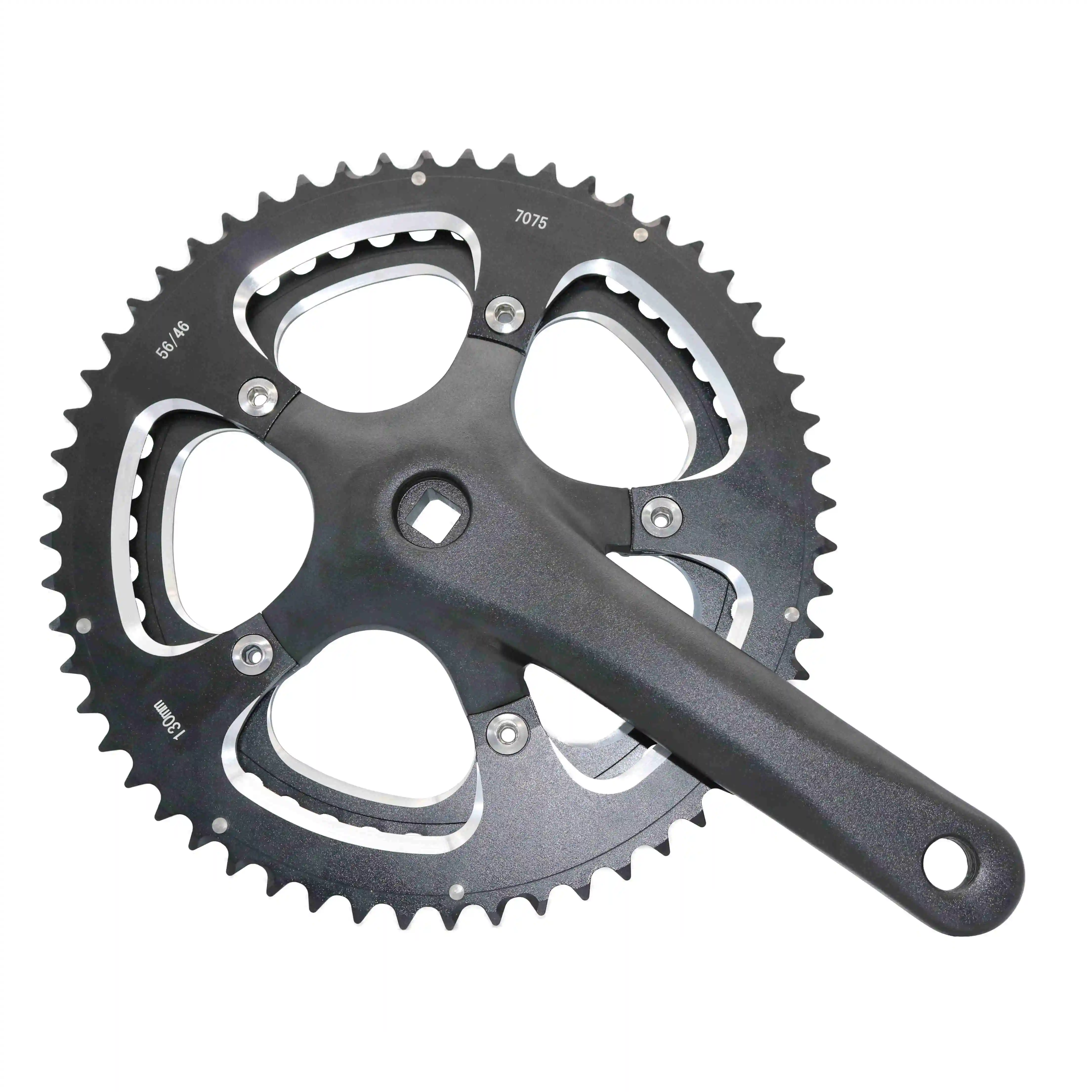 Jiankun 170mm Square Crankset for BCD 130mm, Folding & Road Bike Compatible