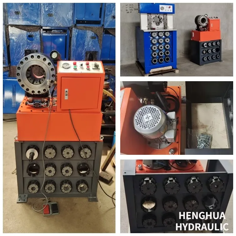 12 Core Patent Fast Change 10 Free Dies Dx68F Make Hose Press Hydraulic Hose Pipe Crimper Aircon Hose Crimping Machine