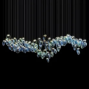 New Design Indoor Decoration Custom Large Lighting Hotel Hall Lobby Luxury LED Chandelier