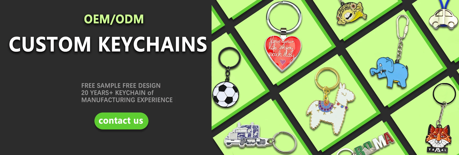 Custom Zinc Alloy Enamel Metal Keychain with Logo