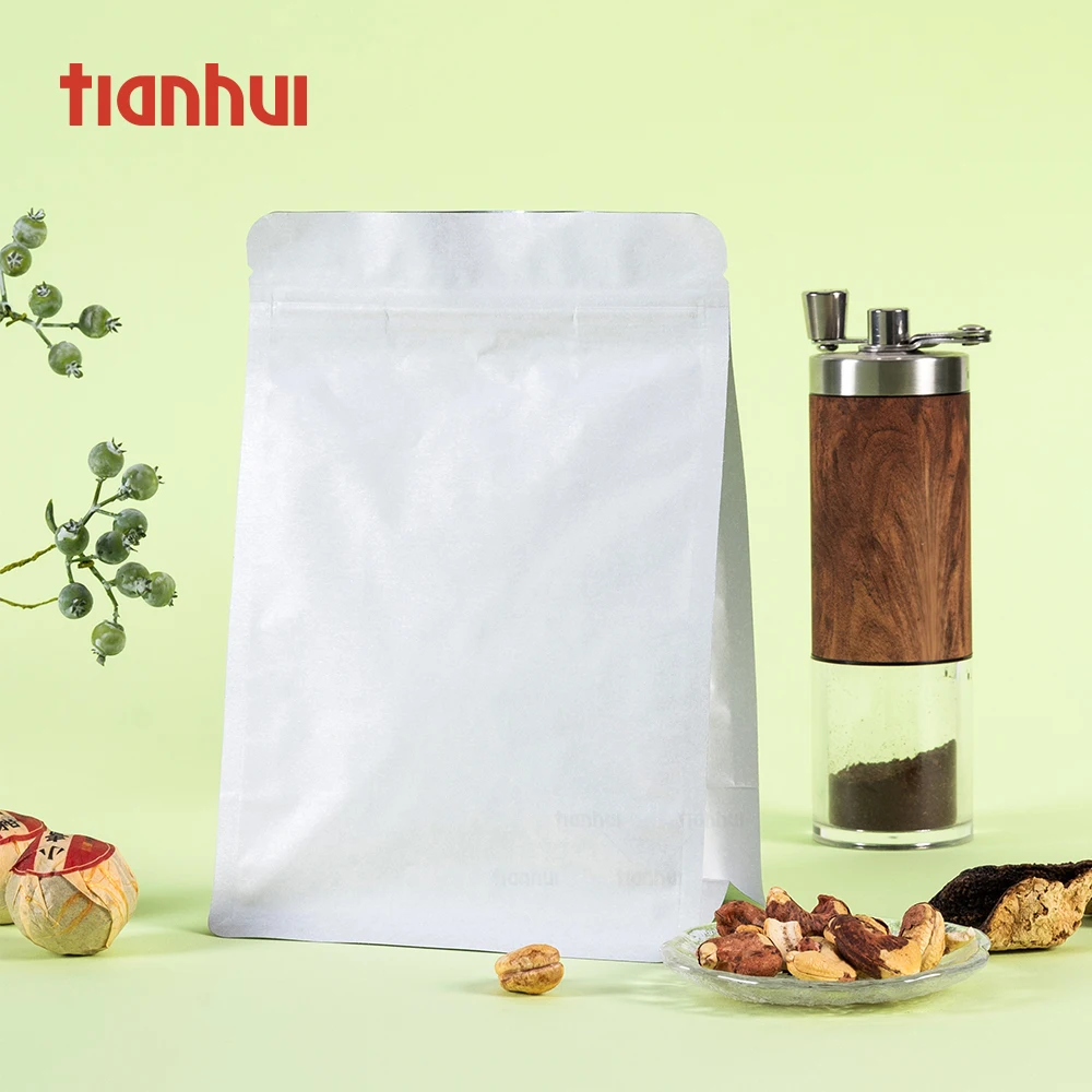 Tianhui Food Grade Resealable Zipper Stand-Up Pouch Packaging Bag for Snacks Dry Food