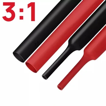 ZH-125 3/1 Colorful normal wall Heat Shrink Tube flame retardant VW-1, 125C ,2:1 black Insulation Tube