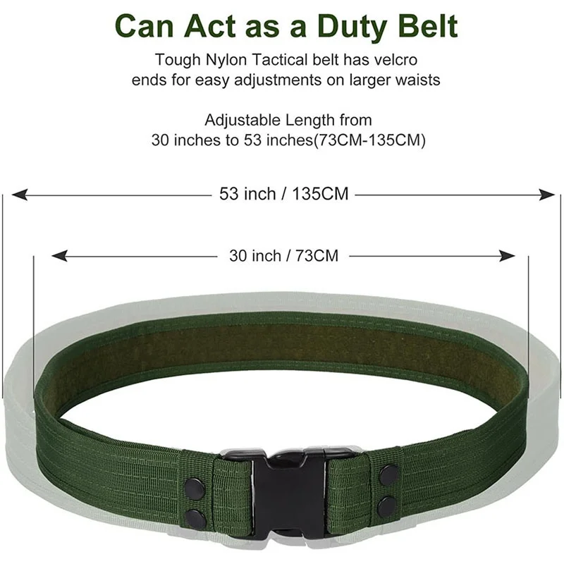 Modular Equipment Security Utility Tactical Belt with Components Pouches Bags Holster for Security Hunting Tactic Waist Belt