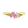 Bracciale aperto con iris viola