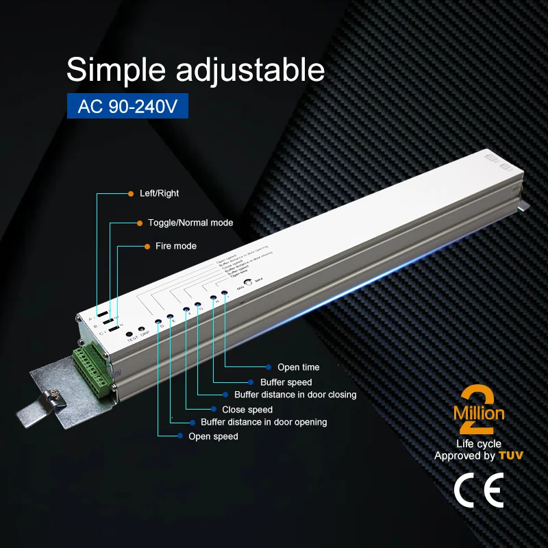 Doortec Automatic Sliding Commercial Single or Double Door Operator Antomatic Door Kit HH125 1 YEAR Modern Hotel