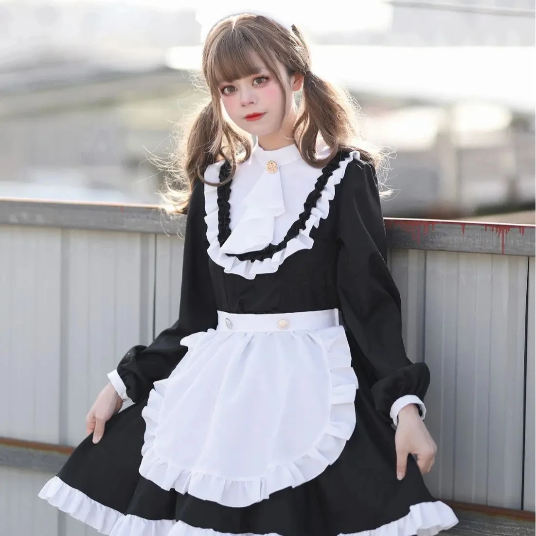 Lolita Luxury British Maid Dress Long Sleeve Cosplay Costumes Lolita Luxury British Maid Dress Long Sleeve Cosplay Costumes